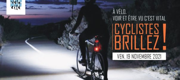 Cyclistes brillez Sensibilisation éclairage à vélo