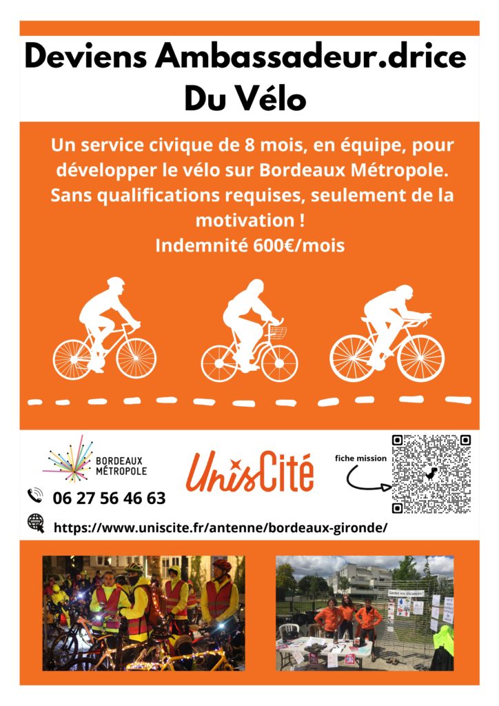 Ambassadeurs du vélo 2022-2023 - Unis-Cité