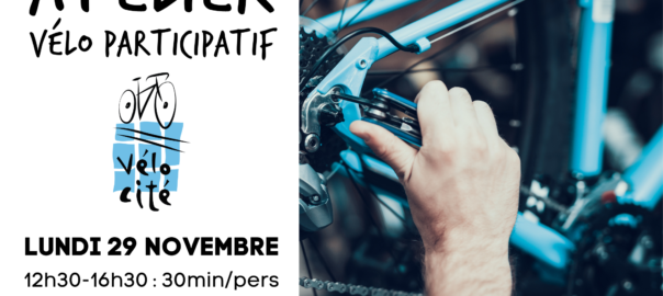 Atelier réparation vélo participatif Mériadeck