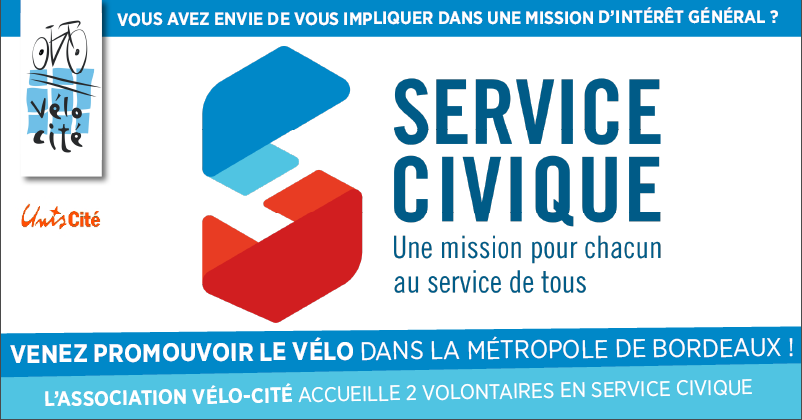 Service civique chez Vélo-Cité : promotion et développement du vélo métropolitain