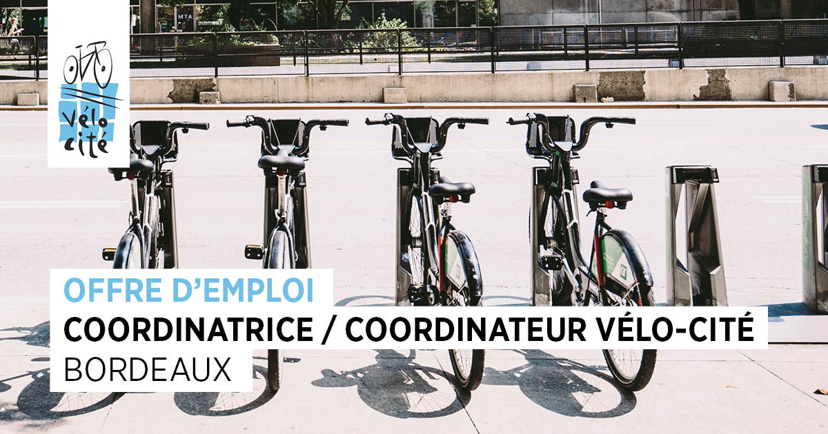 Offre d’emploi : Coordinatrice / Coordinateur Vélo-Cité