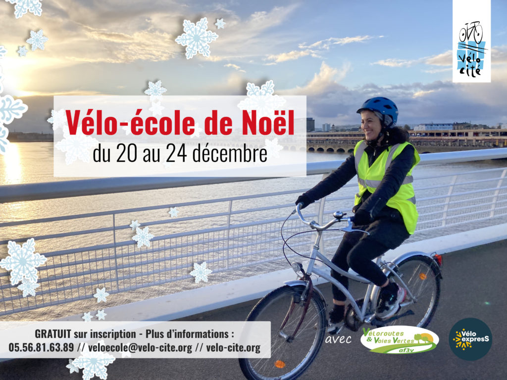 Vélo-école de Noël - Décembre 2021 Vélo-Cité