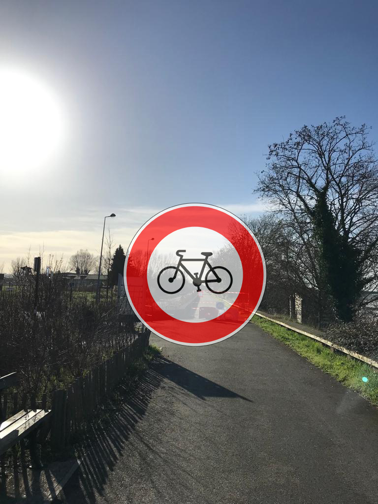 Vélos interdits sur la voie verte du Bord de l’Eau à Bouliac