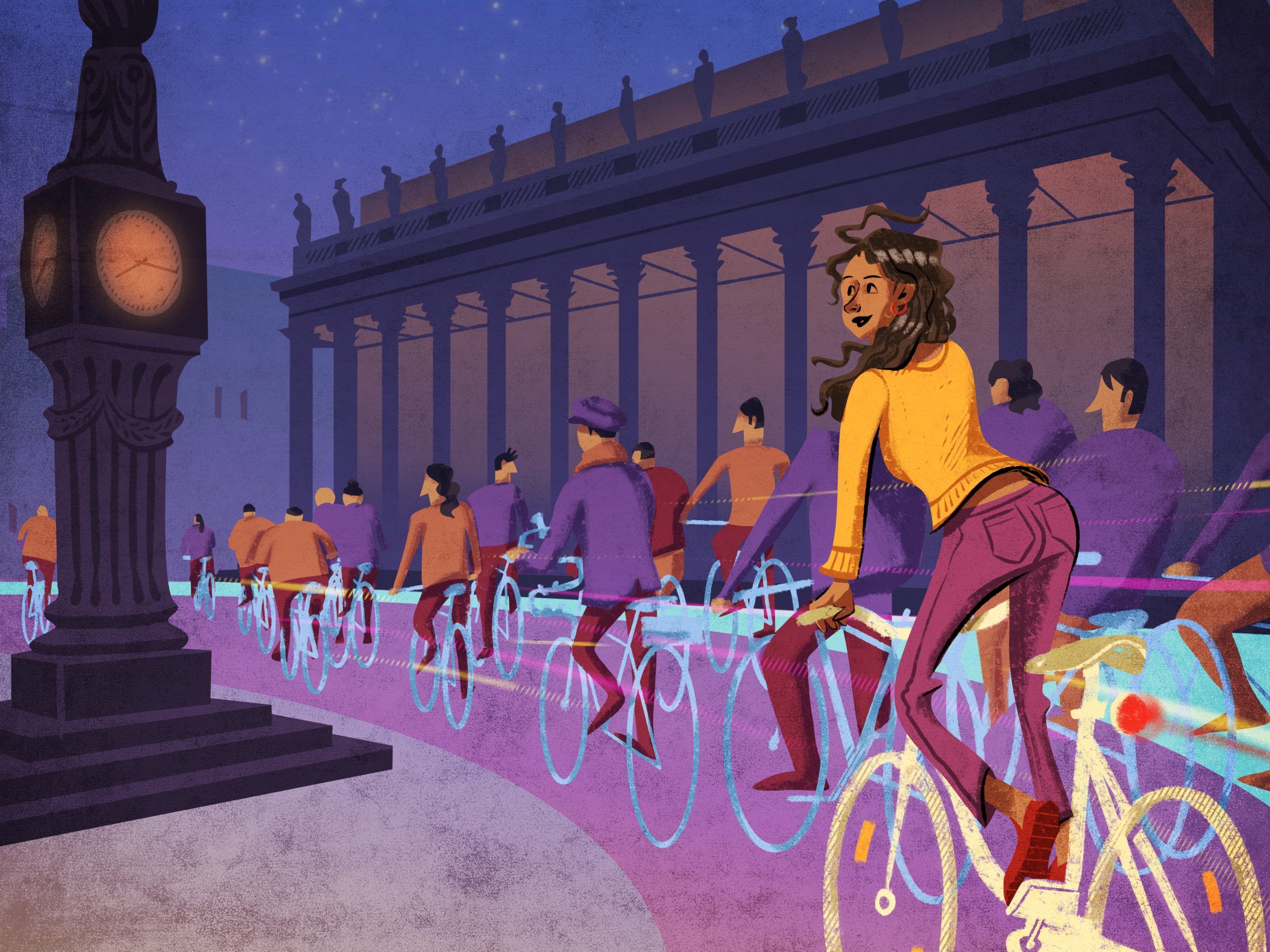 Les Lumières de la Ville – Balade à vélo vendredi 8 décembre 2023