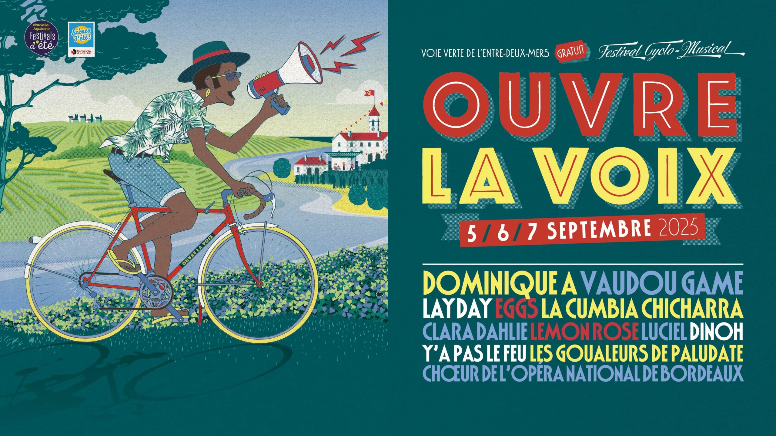 Rendez-vous pour le festival “OUVRE LA VOIX” le 6 septembre prochain