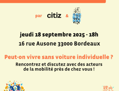 APÉRO DE LA MOBILITÉ JEUDI 18 SEPTEMBRE : SOYEZ LES BIENVENU.E.S